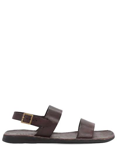 Leather sandals w/ buckle by BRADOR