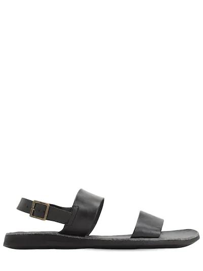 Leather sandals w/ buckle by BRADOR