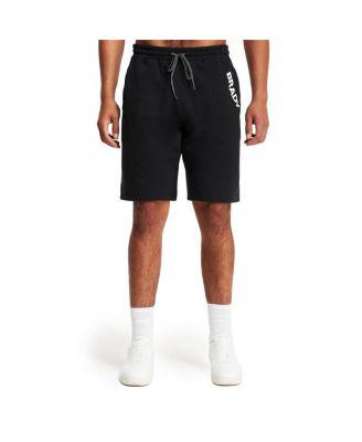 Men's Black Wordmark Fleece Shorts by BRADY