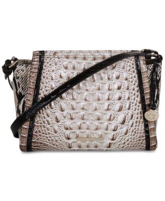 Hillary Fontaine Embossed Leather Crossbody by BRAHMIN