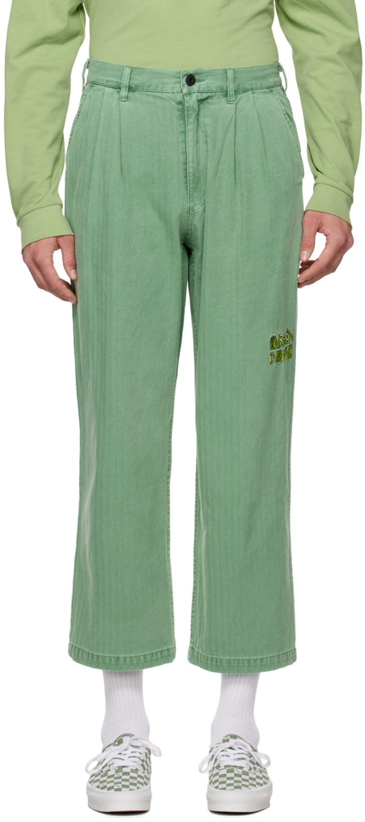 Green Connections Trousers by BRAIN DEAD