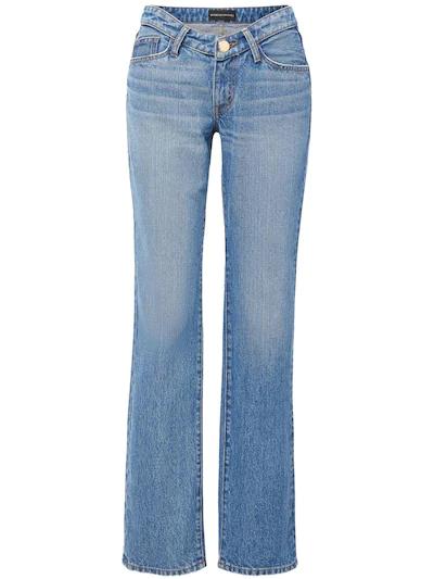 Scooped waist denim straight jeans by BRANDON MAXWELL