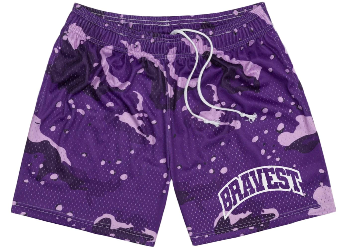 Camo Shorts Purple by BRAVEST STUDIOS