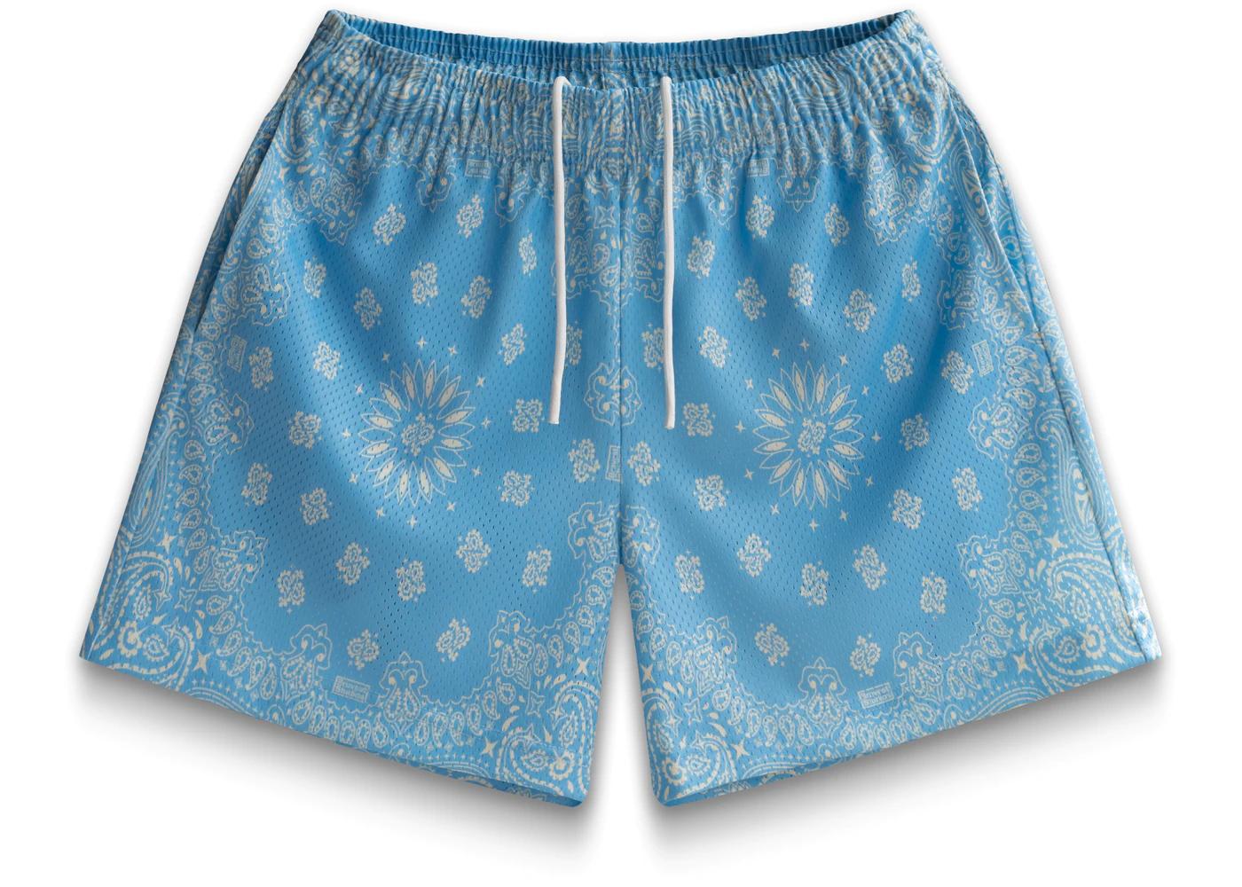 Paisley Shorts Light Blue by BRAVEST STUDIOS