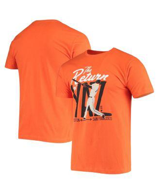 Men's Mike Yastrzemski Orange San Francisco Giants Return of Yaz T-shirt by BREAKINGT