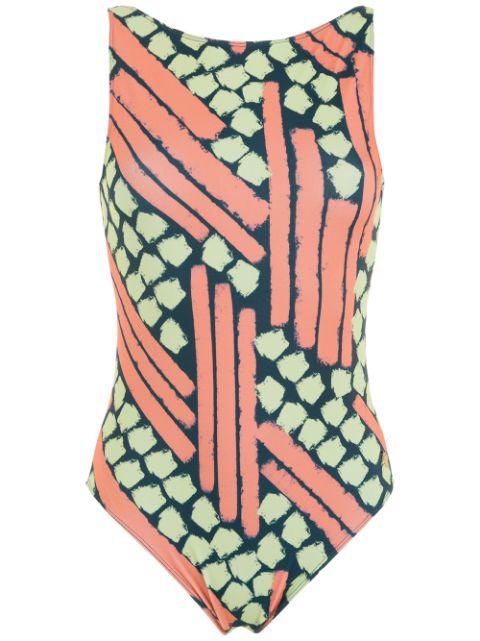 abstract-print one-piece swimsuit by BRIGITTE