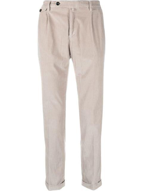 corduroy tapered-leg trousers by BRIGLIA 1949
