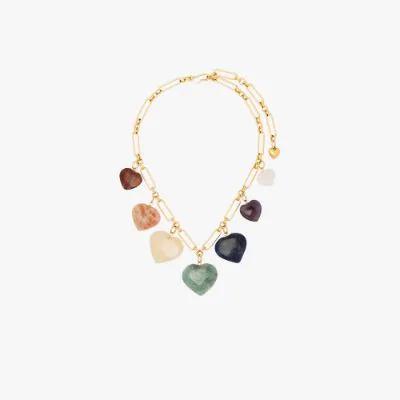 gold-plated Carpe Diem heart necklace by BRINKER&ELIZA