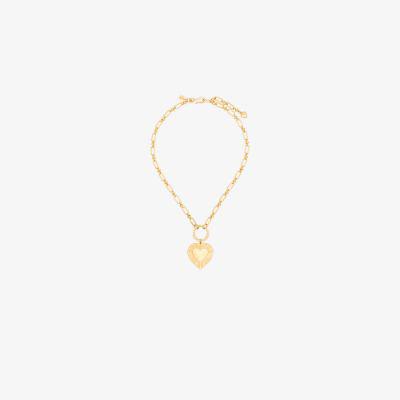 gold-plated The Best Is Yet To Come heart necklace by BRINKER&ELIZA