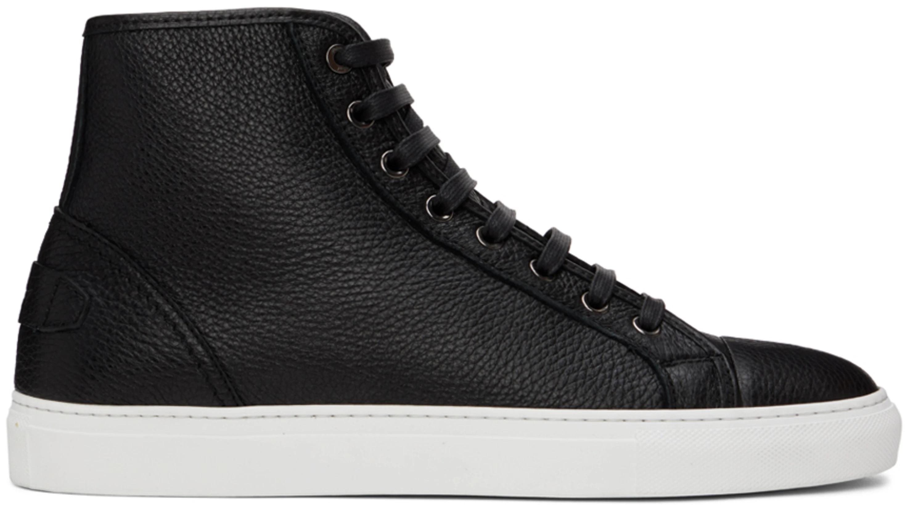 Black Leather Sneakers by BRIONI