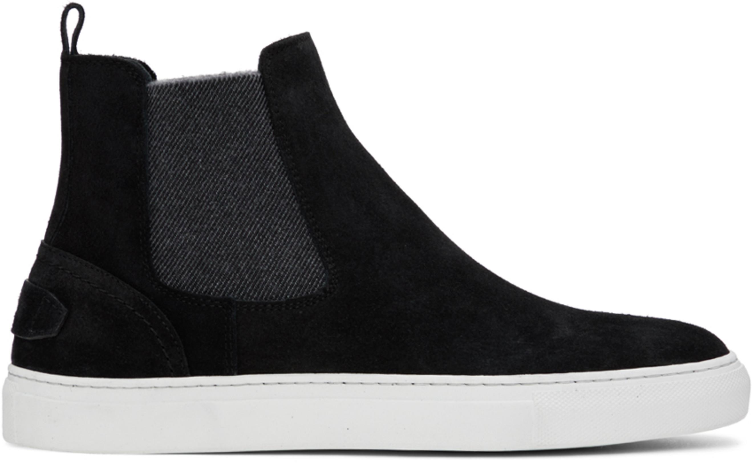 Black Suede Chelsea Boots by BRIONI