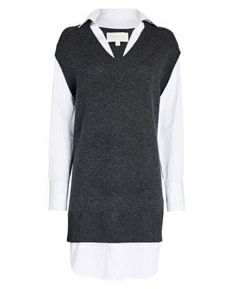 The Nye Vest Layered Mini Dress by BROCHU WALKER