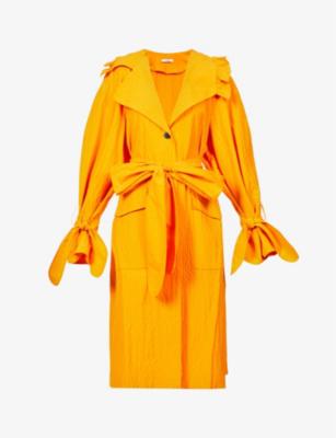 Sienna gingham-pattern regular-fit woven coat by BROGGER