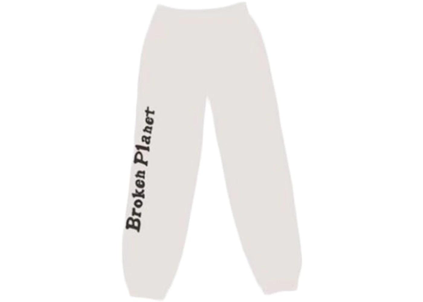 Broken Planet Sweatpants White by BROKEN PLANET MARKET
