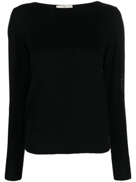 crew-neck knitted top by BRUNO MANETTI