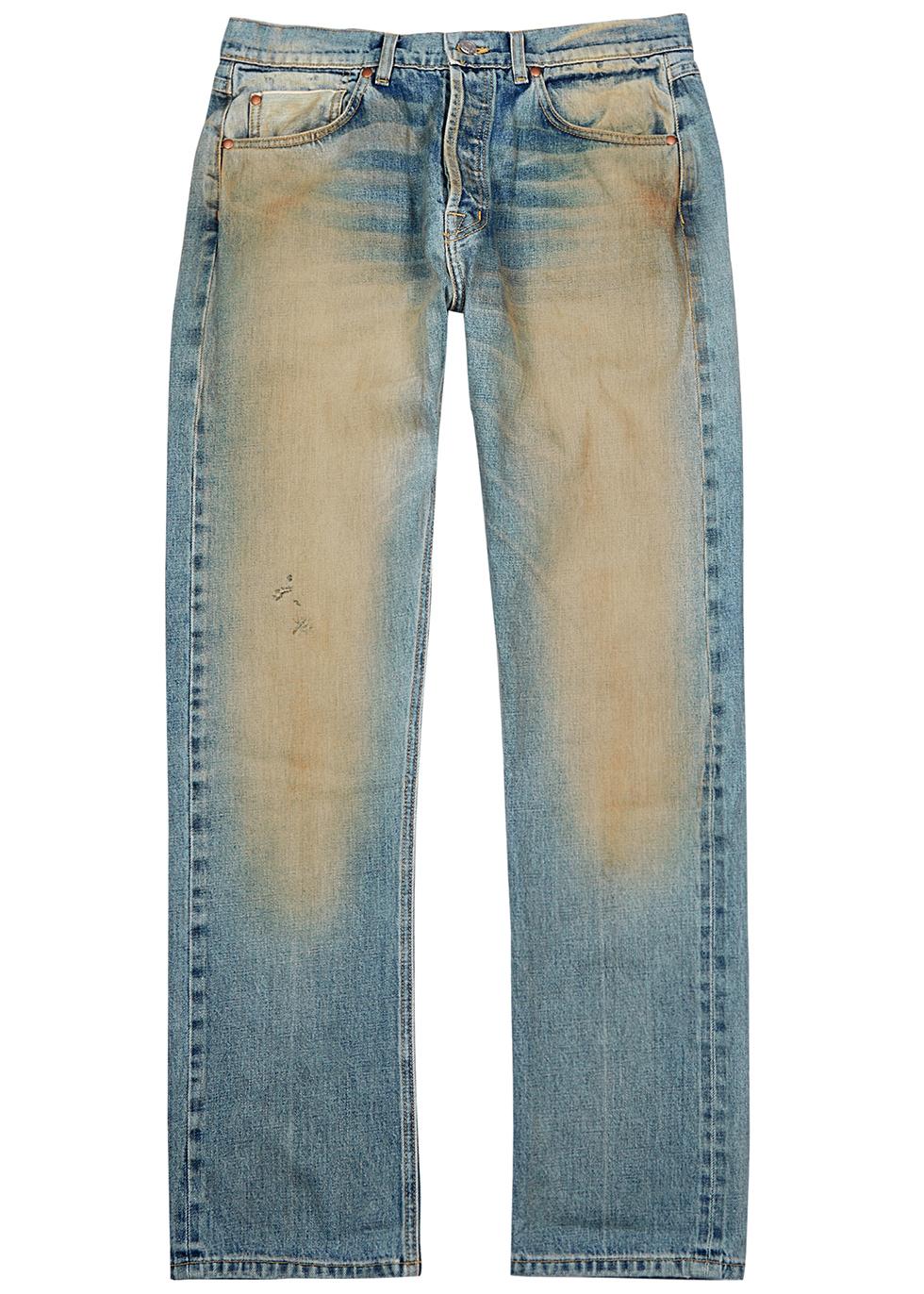 Distressed straight-leg jeans by BTFL