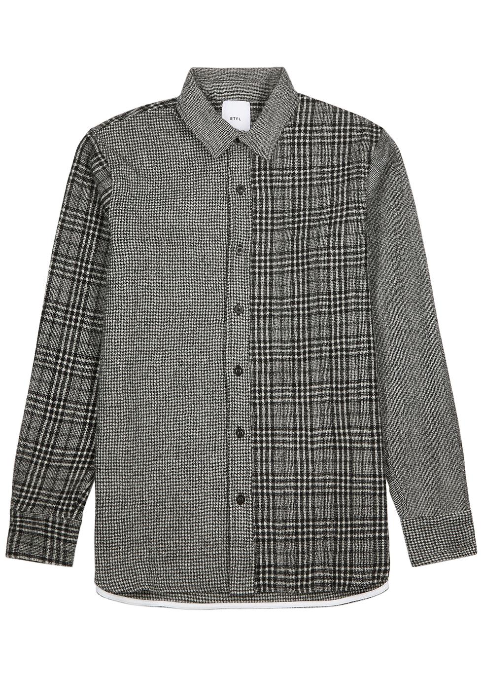 Panelled flannel shirt by BTFL
