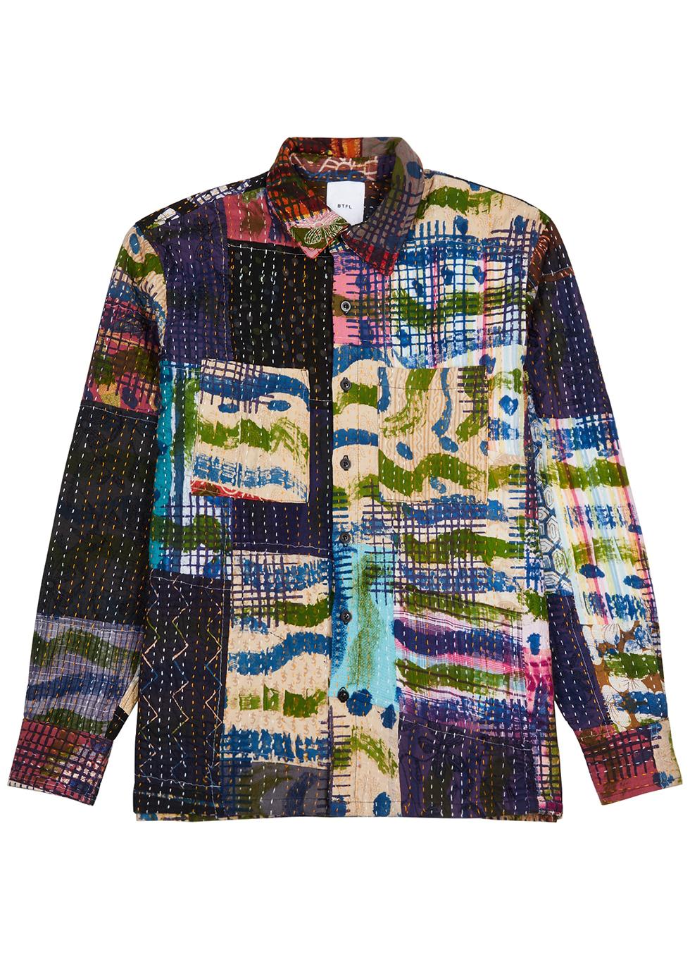 Patchwork embroidered shirt by BTFL