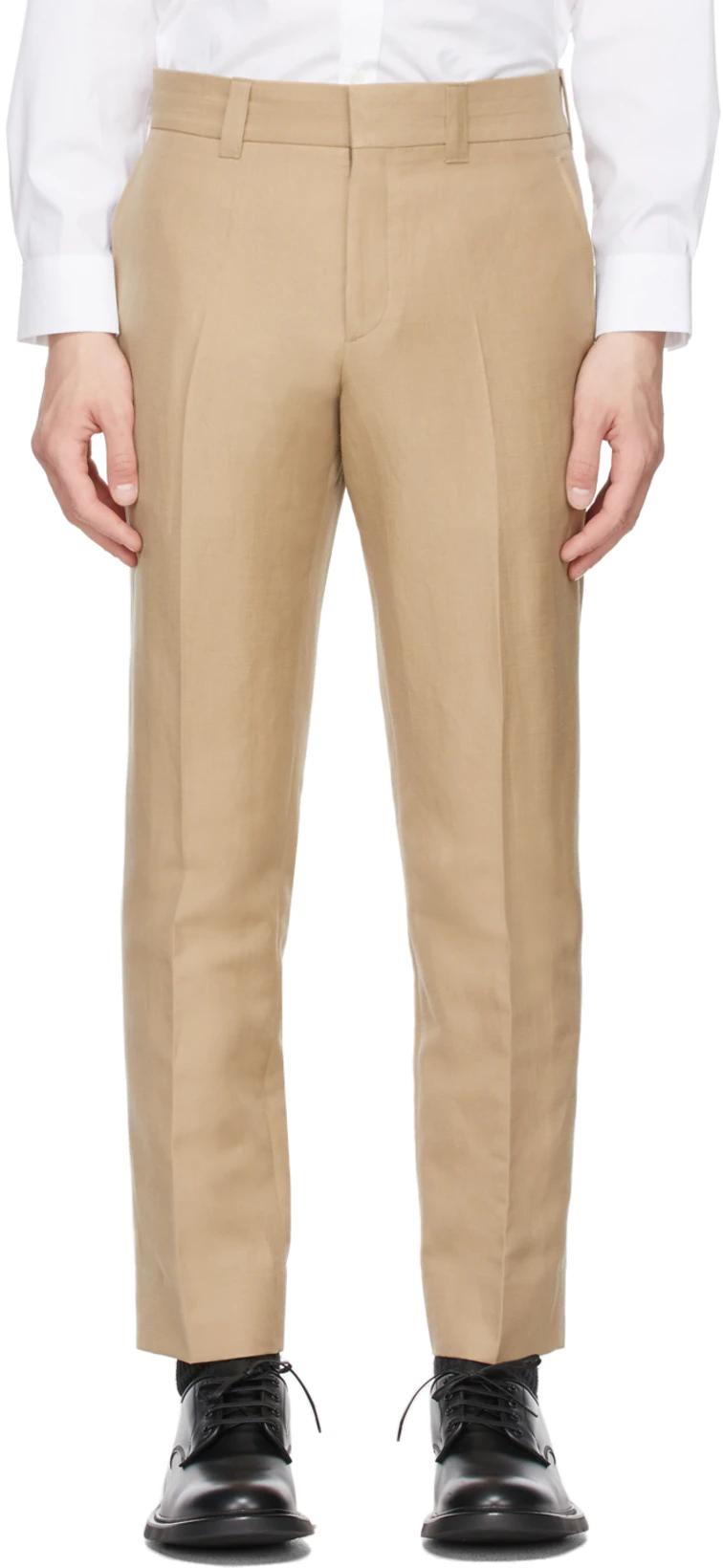 Slacks and Chinos Slacks and Chinos Burberry Trousers Save 40% Mens Trousers Burberry Logo-plaque Corduroy Cargo Trousers in Brown for Men 