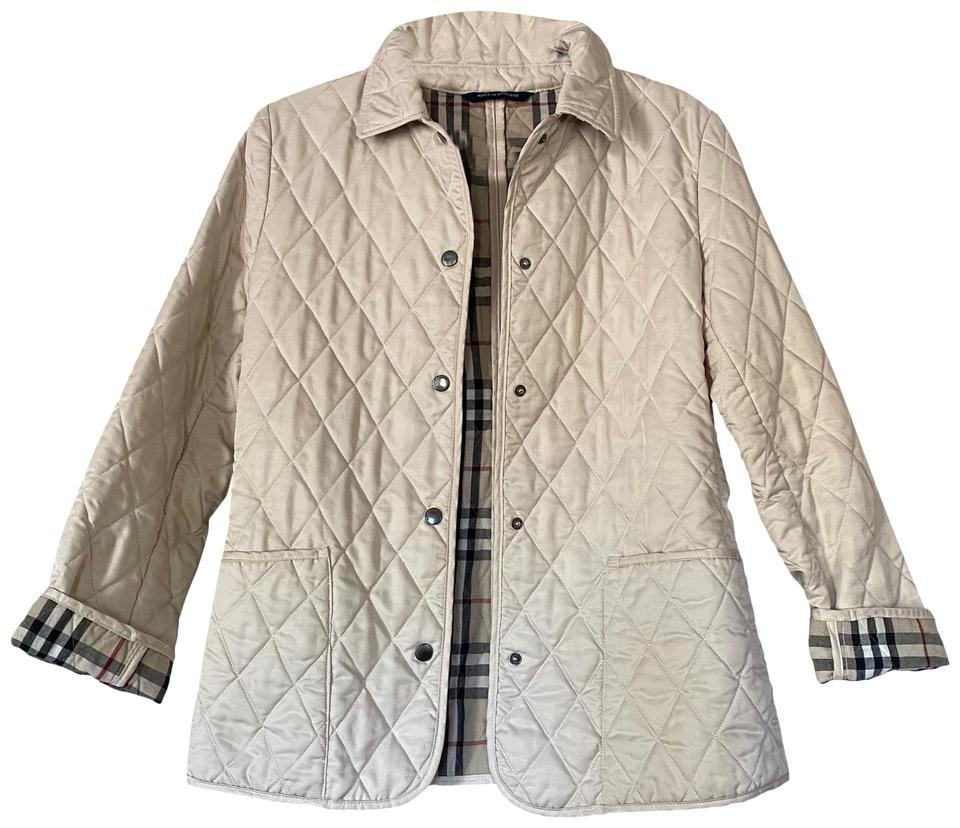 Burberry Cream Quilted Jacket by BURBERRY | jellibeans