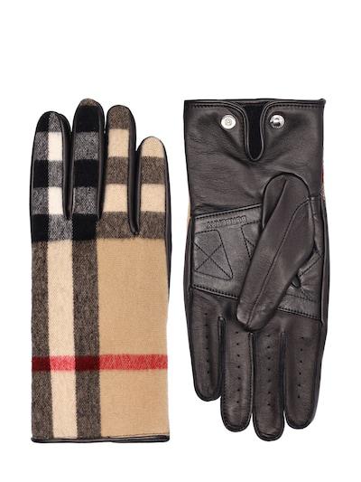 Gabriel Icon Stripe wool gloves by BURBERRY | jellibeans