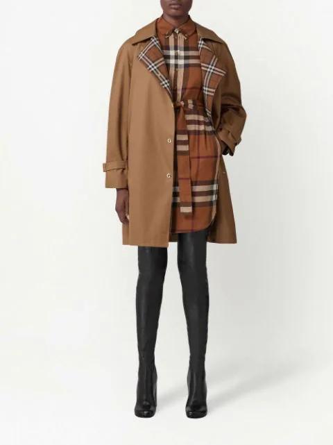press-stud trench coat by BURBERRY