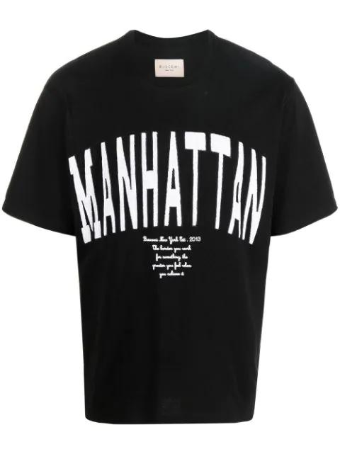 Manhattan embroidered T-shirt by BUSCEMI