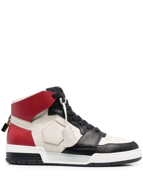 hi-top lace-up sneakers by BUSCEMI
