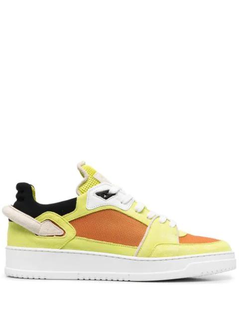 high-top colour-block sneakers by BUSCEMI