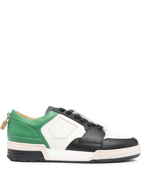 panelled leather sneakers by BUSCEMI