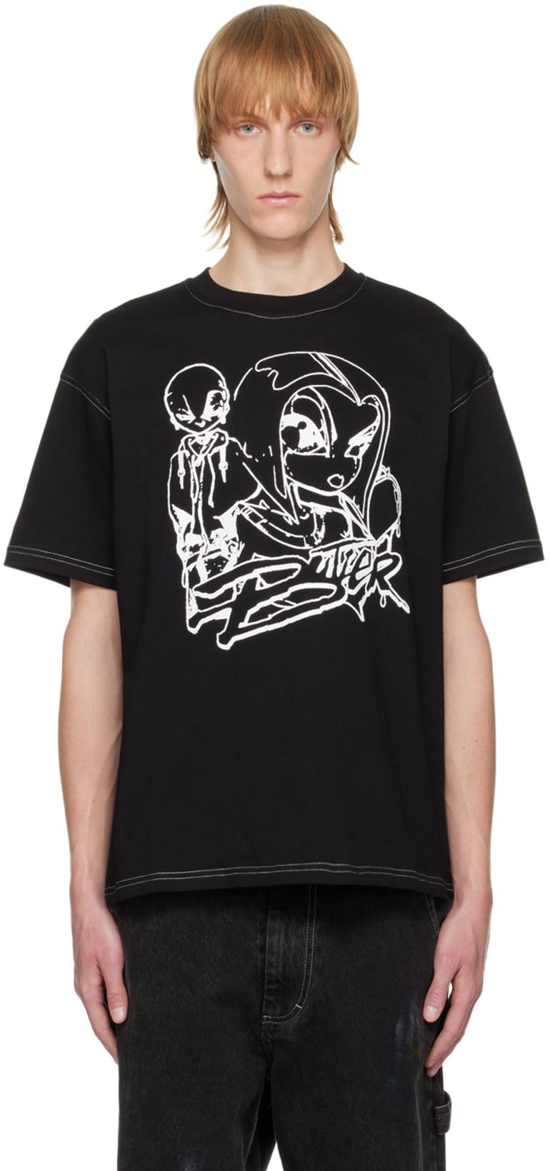 SSENSE Exclusive Black Babe T-Shirt by BUTLER SVC