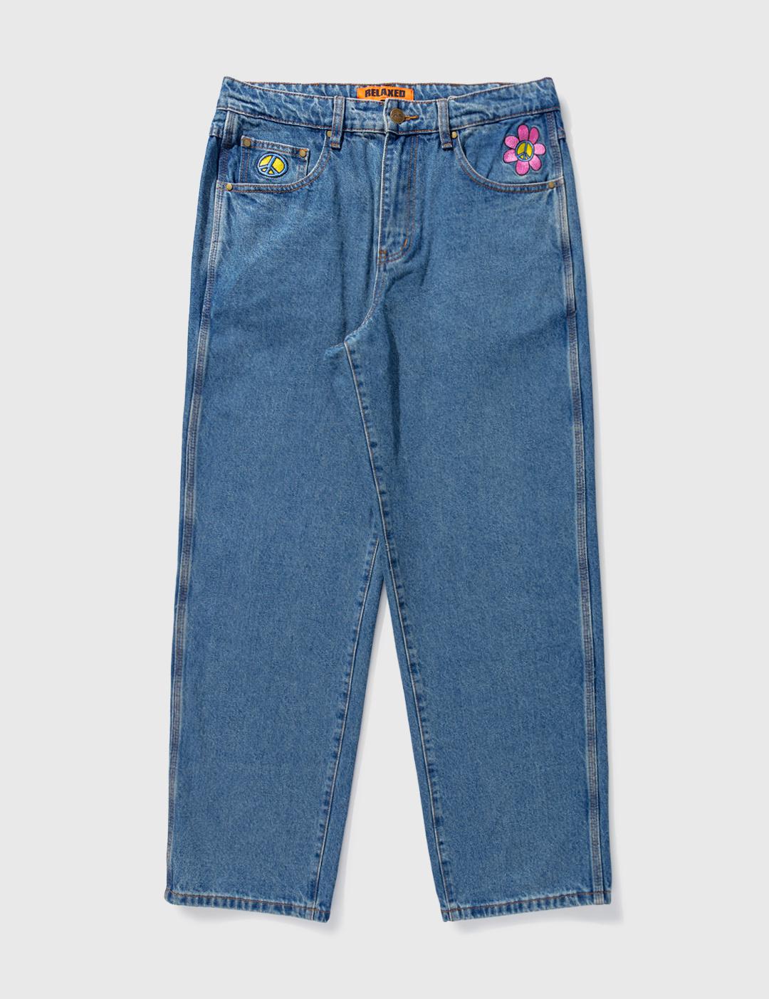 Flower Denim Jeans by BUTTER GOODS