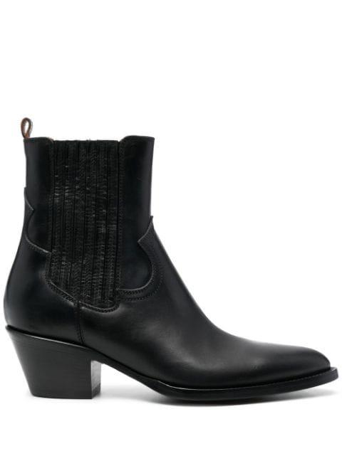 55mm leather ankle boots by BUTTERO