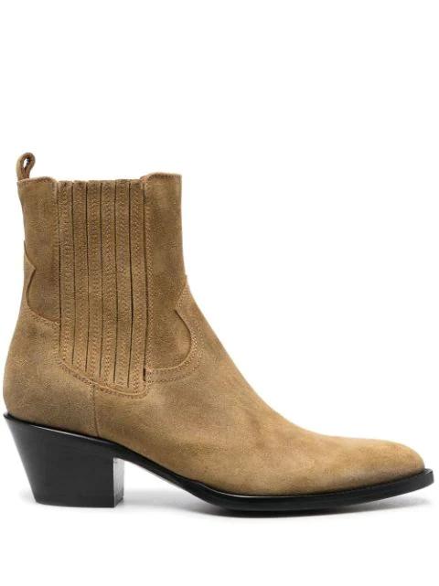 55mm suede ankle boots by BUTTERO