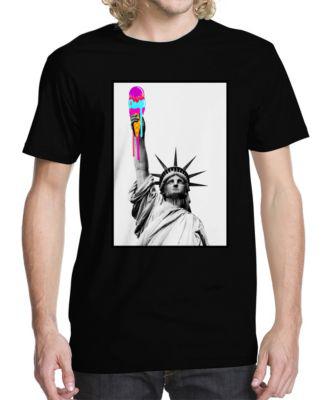 Men's Liberty Cream Graphic T-shirt by BUZZ SHIRTS