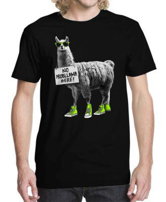 Men's No Probllama Graphic T-shirt by BUZZ SHIRTS