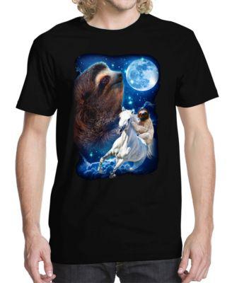 Men's Sloth Majestic Graphic T-shirt by BUZZ SHIRTS