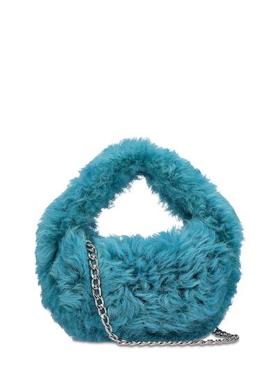 Baby Cush shearling top handle bag by BY FAR