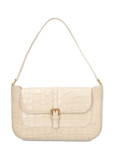 Miranda croc embossed leather bag by BY FAR