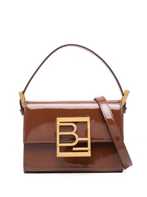 logo-plaque patent-leather tote bag by BY FAR