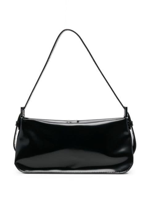 patent-leather shoulder bag by BY FAR