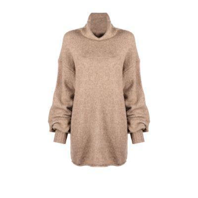 Neutral Camone wool sweater by BY MALENE BIRGER