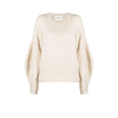 Neutral Hilme wool sweater by BY MALENE BIRGER