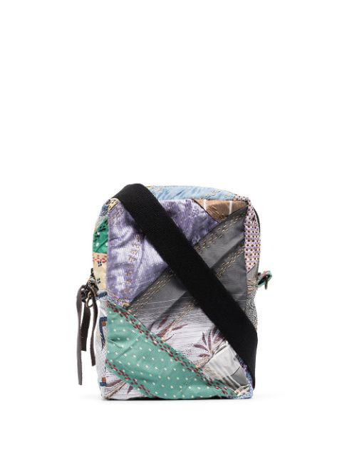 Zahra patchwork messenger bag by BY WALID