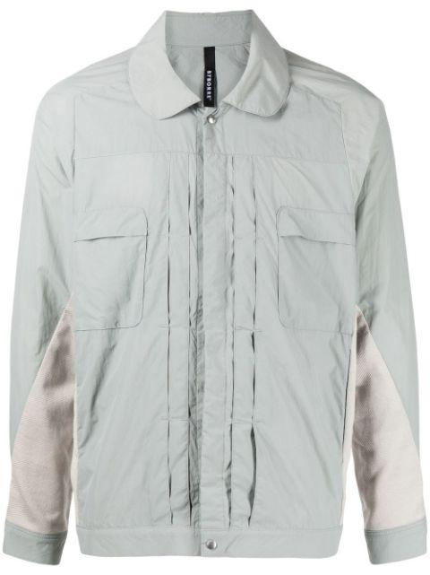 button-down panelled jacket by BYBORRE