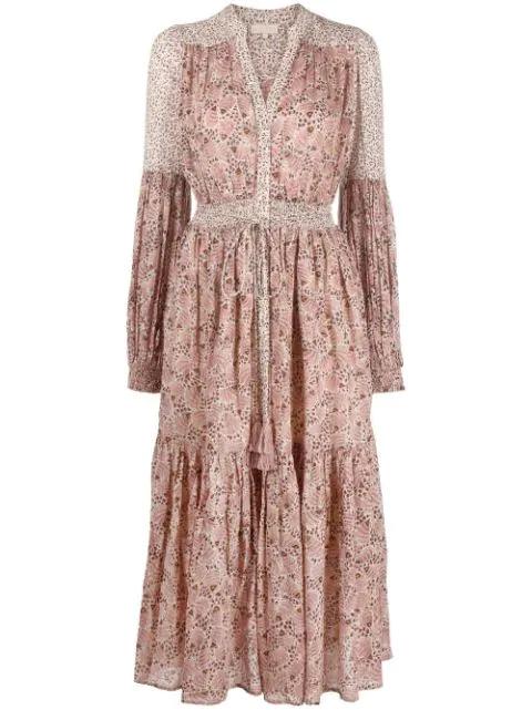 Bohemian floral-print dress by BYTIMO
