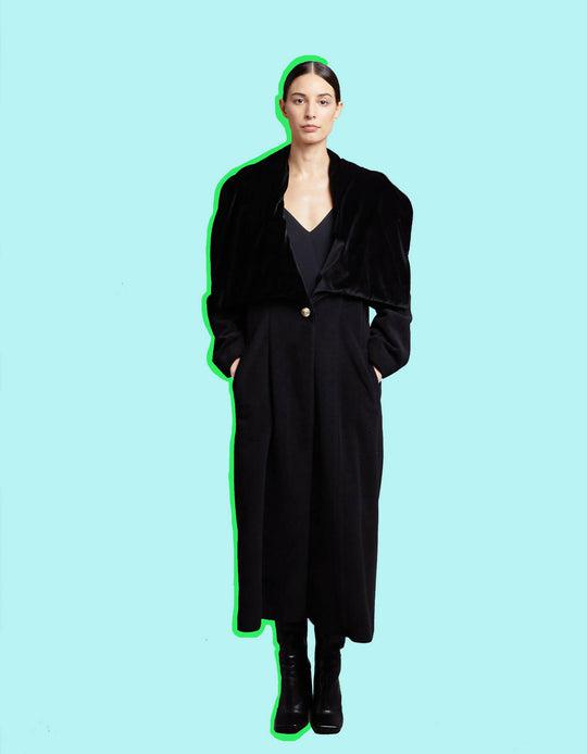 Katie Long Wool Coat by BYVARGA