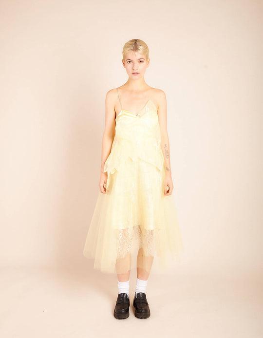 Luna Silk and Tulle Dress by BYVARGA