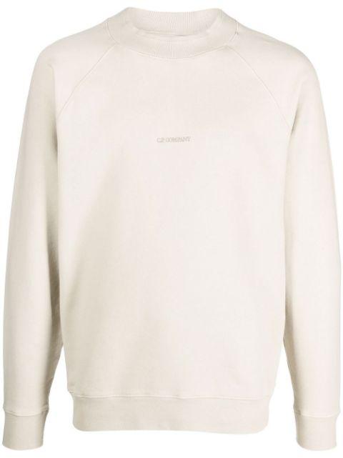 Brushed & Emerized diagonal-fleece sweater by C.P. COMPANY