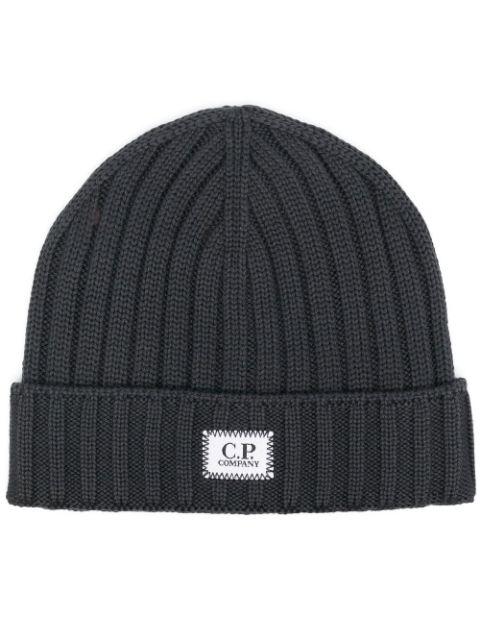 logo-patch wool hat by C.P. COMPANY